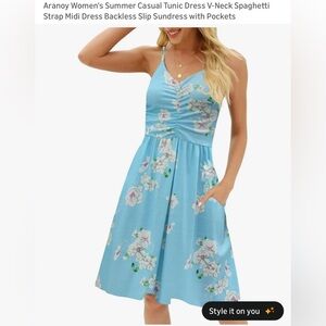 Floral Blue Sundress